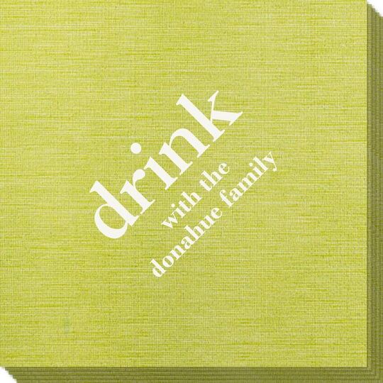 Big Word Drink Bamboo Luxe Napkins